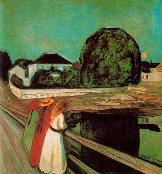 Edvard Munch : At the bridge
